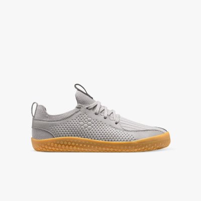 Vivobarefoot Juniors' Primus Knit II School Shoes - grey USA [OWY196702]